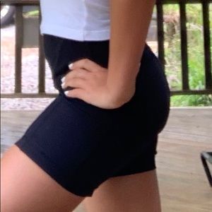 Black biker shorts